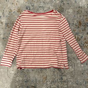 Old Navy Cream and Red Lightweight Sweater